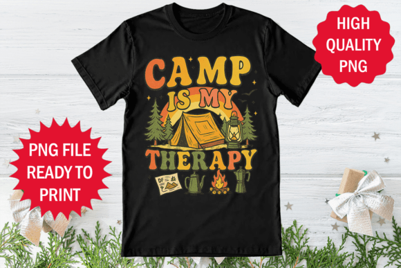 Camp is My Therapy Shirt Design: A Designer’s Review