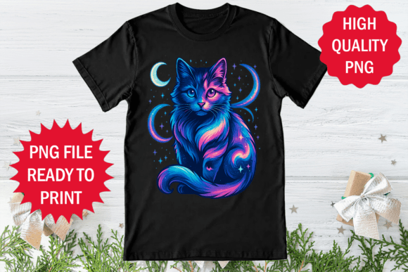 Cat Astronomy Design T-shirt Clipart Png Review