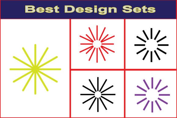 Geometric Radial Lines Vector Design Review