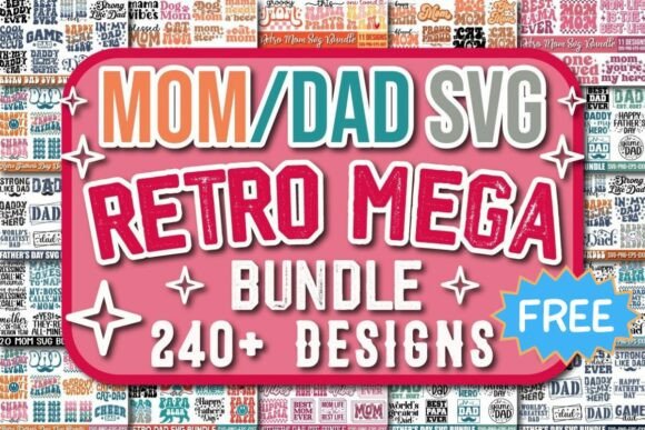 Retro Mom and Dad Mega SVG Bundle: A Designer’s Review