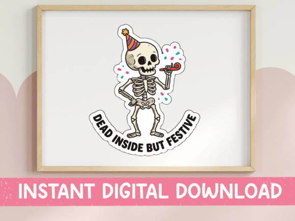 Review: Dead Inside but Festive Skeleton Design