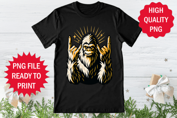 Reviewing Bigfoot Rock Style Design Shirt Clipart