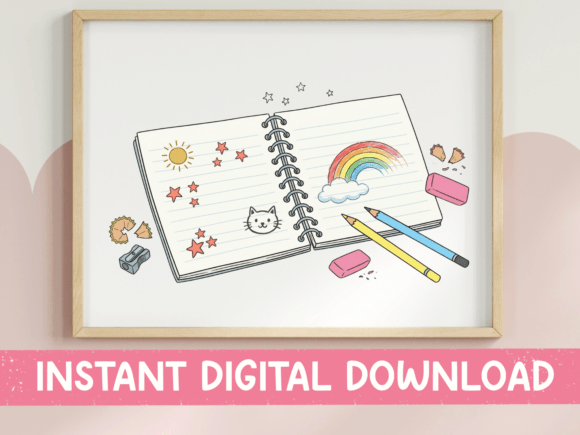 Reviewing Kids Doodle Notebook Rainbow Art for Stitchers