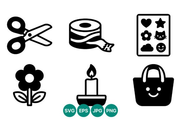 Reviewing the Black White Scissors Tape Flower Candle Set