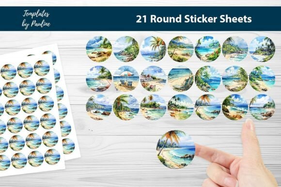 Reviewing the Tropical Printable Sticker Sheet Bundle for Stitchers